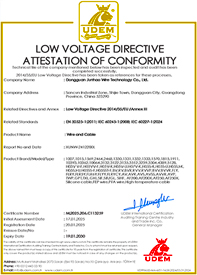 ylg060net永利娱高耐高温电线CE证书